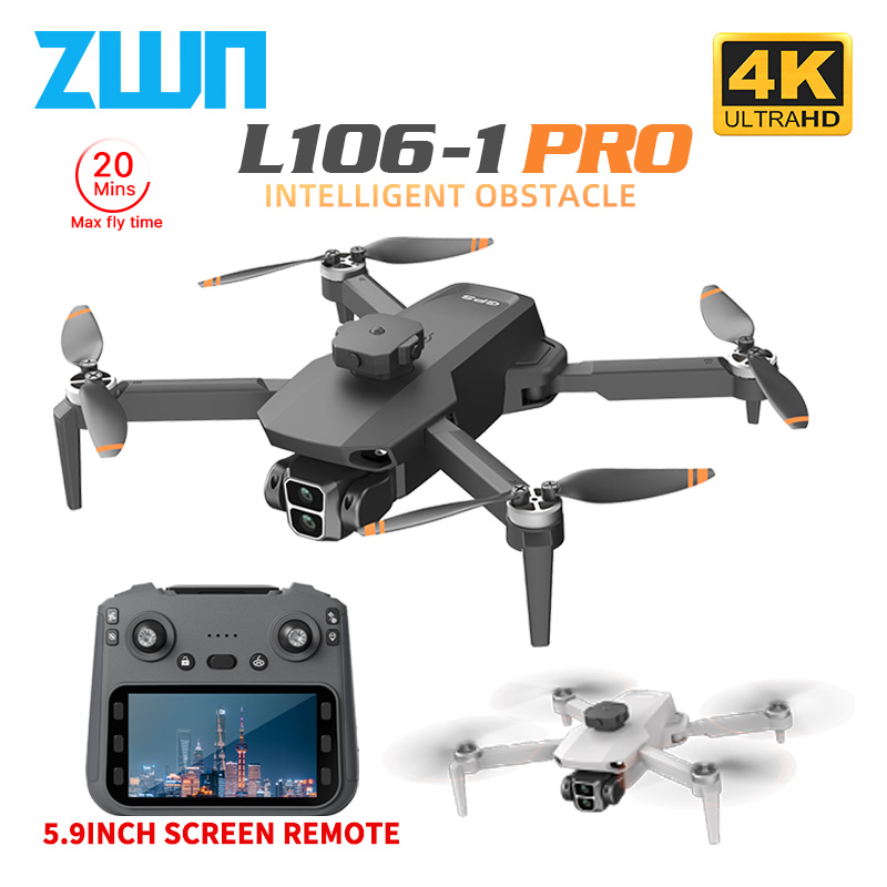 Drone Multispectral - Drone professionnel GPS L106-1PRO avec écran
