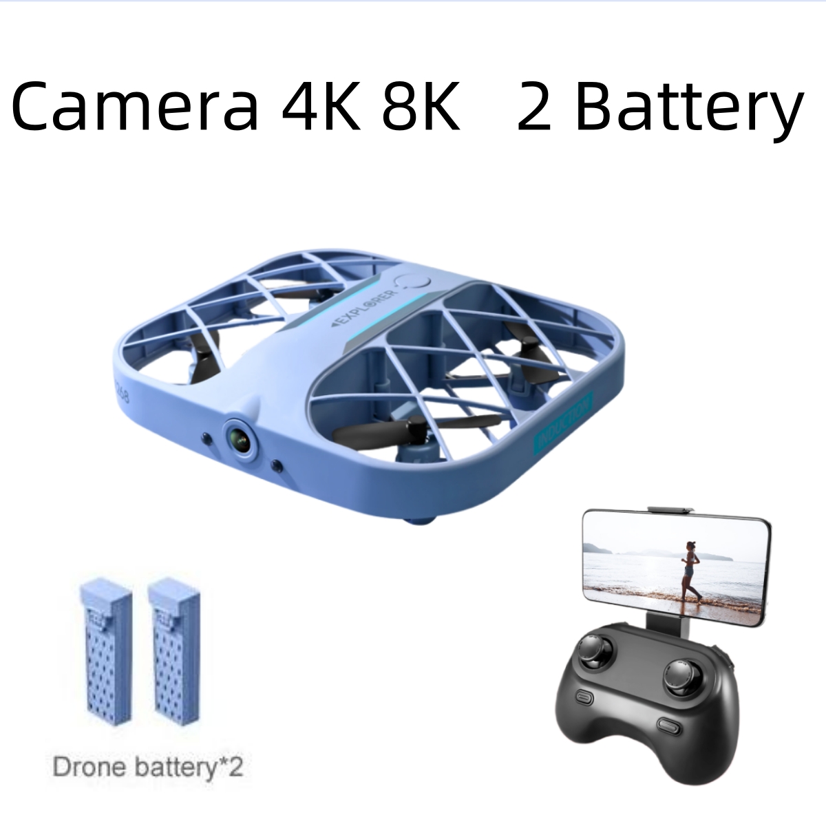 Drone RC JJRC H107 FPV avec 2  - Drone Cinematic avis et prix